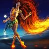 Fantasy Hawaiian Dancer paint by numbers