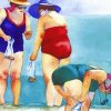 Fat Ladies In Beach Paint By Numbers