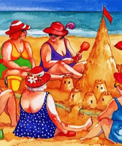 Fat Ladies Beach paint by numbers