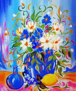Flowers And Lemons Paint By Numbers