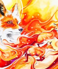Fox Abstract paint by numbers