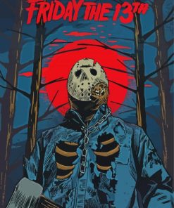 Friday The 13th Poster paint by numbers