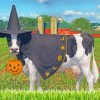 Halloween Cow paint by numbers