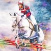 Horse Show Jumping paint by numbers