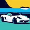 Illustration Porsche Boxter Paint By Numbers