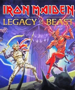 Iron Maiden Game paint by numbers