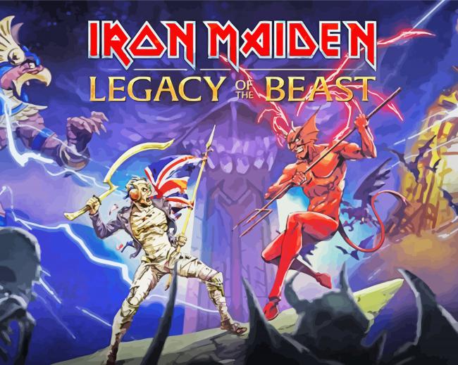 Iron Maiden Game paint by numbers