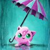 Jugglypuff With Umbrella paint by numbers