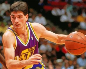 John Stockton Player paint by numbers