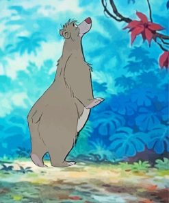Jungle Book Baloo paint by numbers