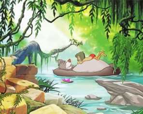 Mowgli And Baloo Paint By Numbers