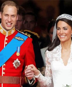 Prince William With Kate paint by numbers