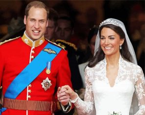 Prince William With Kate paint by numbers