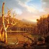 Lake With Dead Trees Art Paint By Numbers