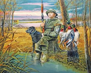 Duck Hunter Art Paint By Numbers