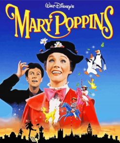Mary Poppins Poster paint by numbers