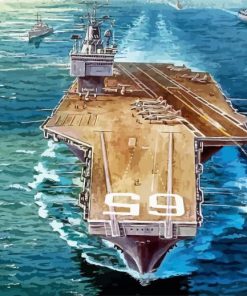 Military Ships USS paint by numbers