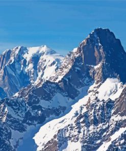 Mont Blanc Chamonix Paint By Numbers