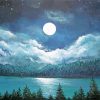 Night Lake Art paint by numbers