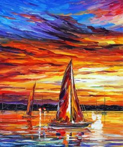 Night Sail Art paint by numbers