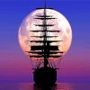 Night Sail Ship Paint By Numbers