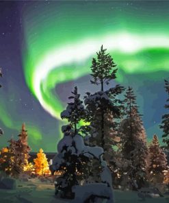 Northern Lights Finland paint by numbers