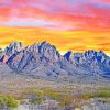 Organ Mountains Mexico paint by numbers
