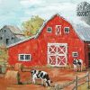 Red Barnyard Art paint by numbers