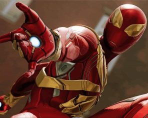Red Iron Spider paint by numbers