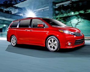 Red Toyota Seina Paint By Numbers