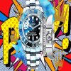 Rolex Watch Pop Art paint by numbers