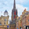 Royal Mile Scotland paint by numbers