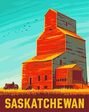 Saskatchewan Poster paint by numbers