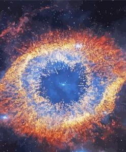 Space Helix Nebula Paint By Numbers