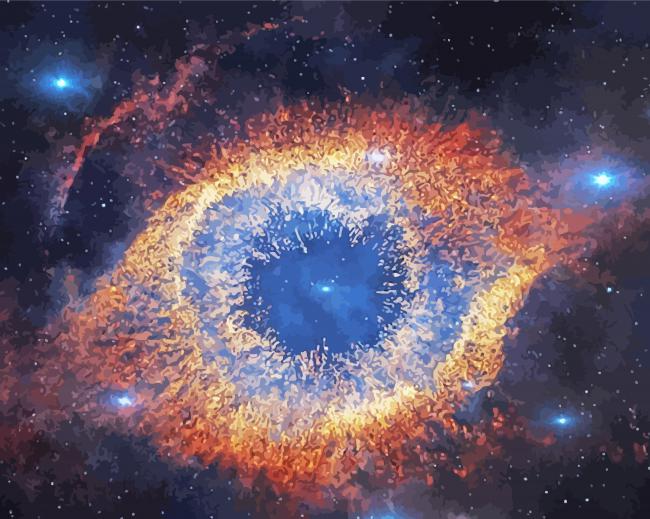 Space Helix Nebula Paint By Numbers