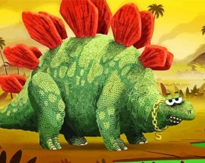 Stegosaurus Animation Paint By Numbers