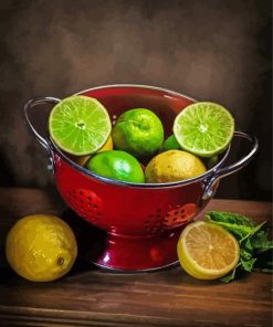 Lemons And Limes Paint By Numbers