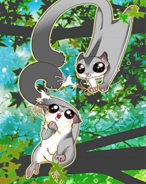 Sugar Glider Art paint by numbers