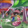 Princess Peach And Mario paint by numbers