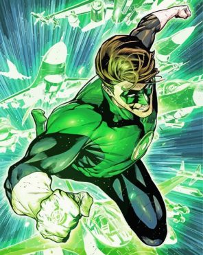 Green Lantern paint by numbers