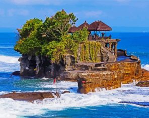 Tanah Lot Indonesia paint by numbers