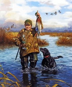 The Duck Hunter paint by numbers