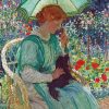 The Green Parasol Art Paint By Numbers