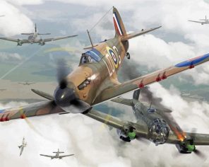The World War 2 Planes paint by numbers
