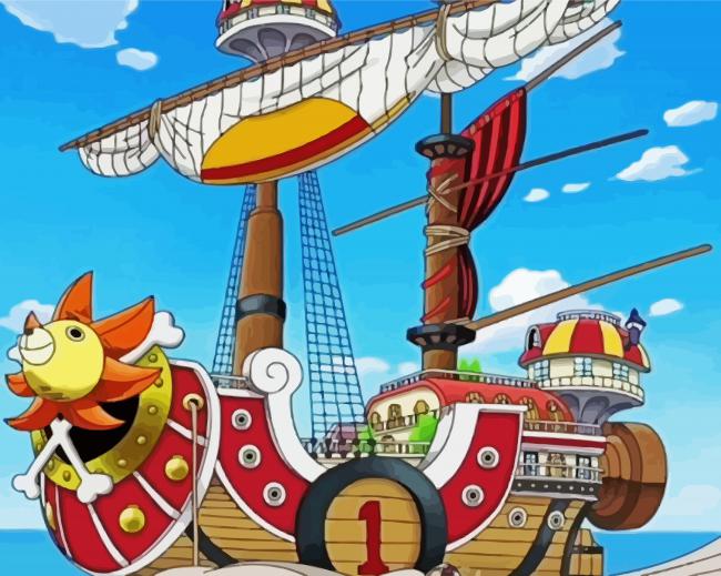 Thousand Sunny One Piece paint by numbers
