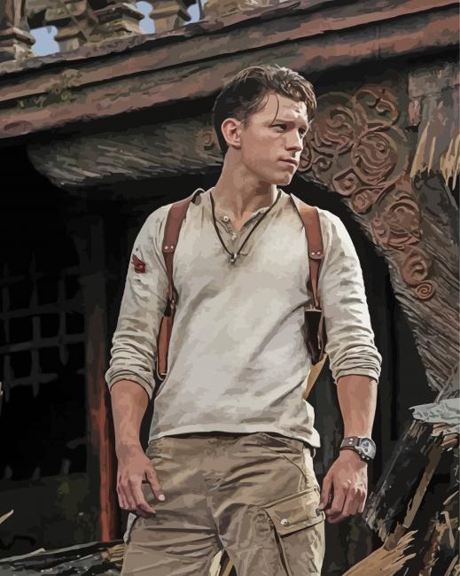 Tom Holland Uncharted paint by numbers