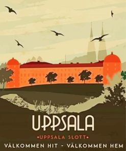 Uppsala Poster paint by numbers