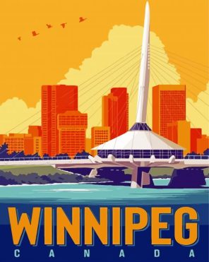 Winnipeg Poster paint by numbers