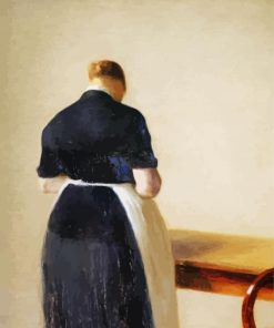 Woman Seen From Back Paint By Numbers