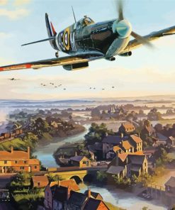 World War II Spitfire Paint By Numbers